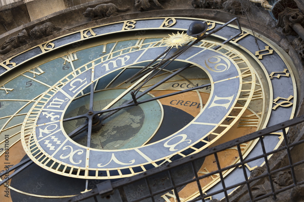 Astronomical clock, Old Town Hall, Prague, Czech Republic Astronomical clock, Old Town Hall, Prague, Czech Republic