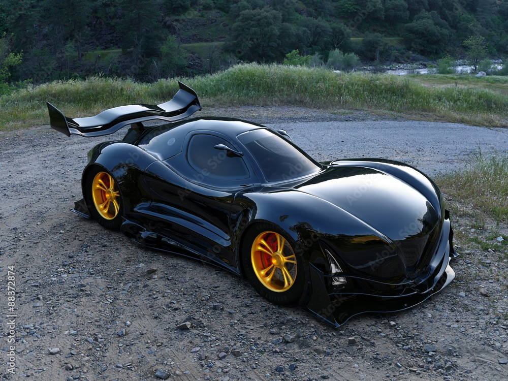 Naklejka premium スポーツカー