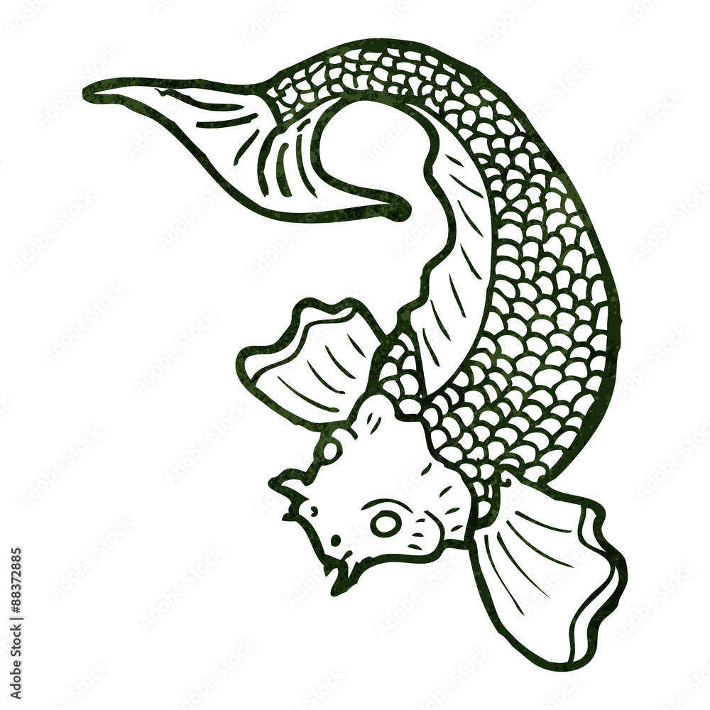 retro illustration japanese koi carp tattoo retro illustration japanese koi carp tattoo