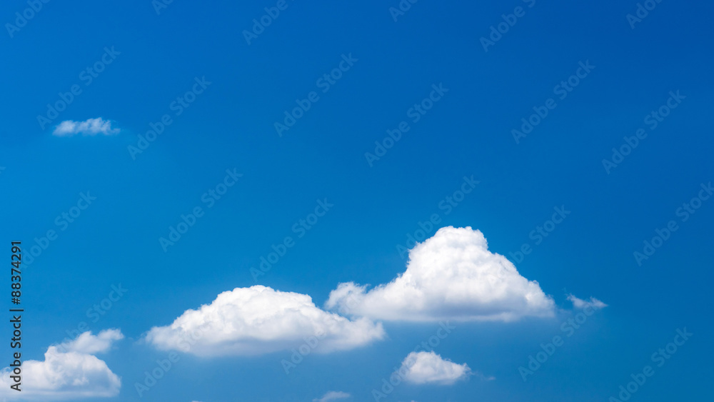 Beautiful cloud on blue sky