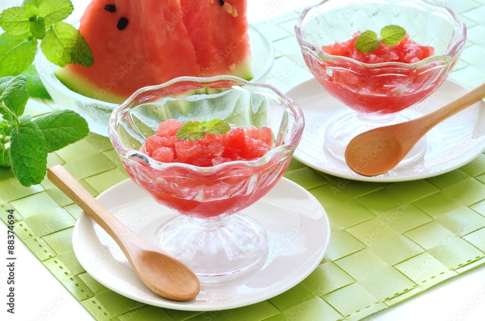 スイカミントシャーベットのレシピ