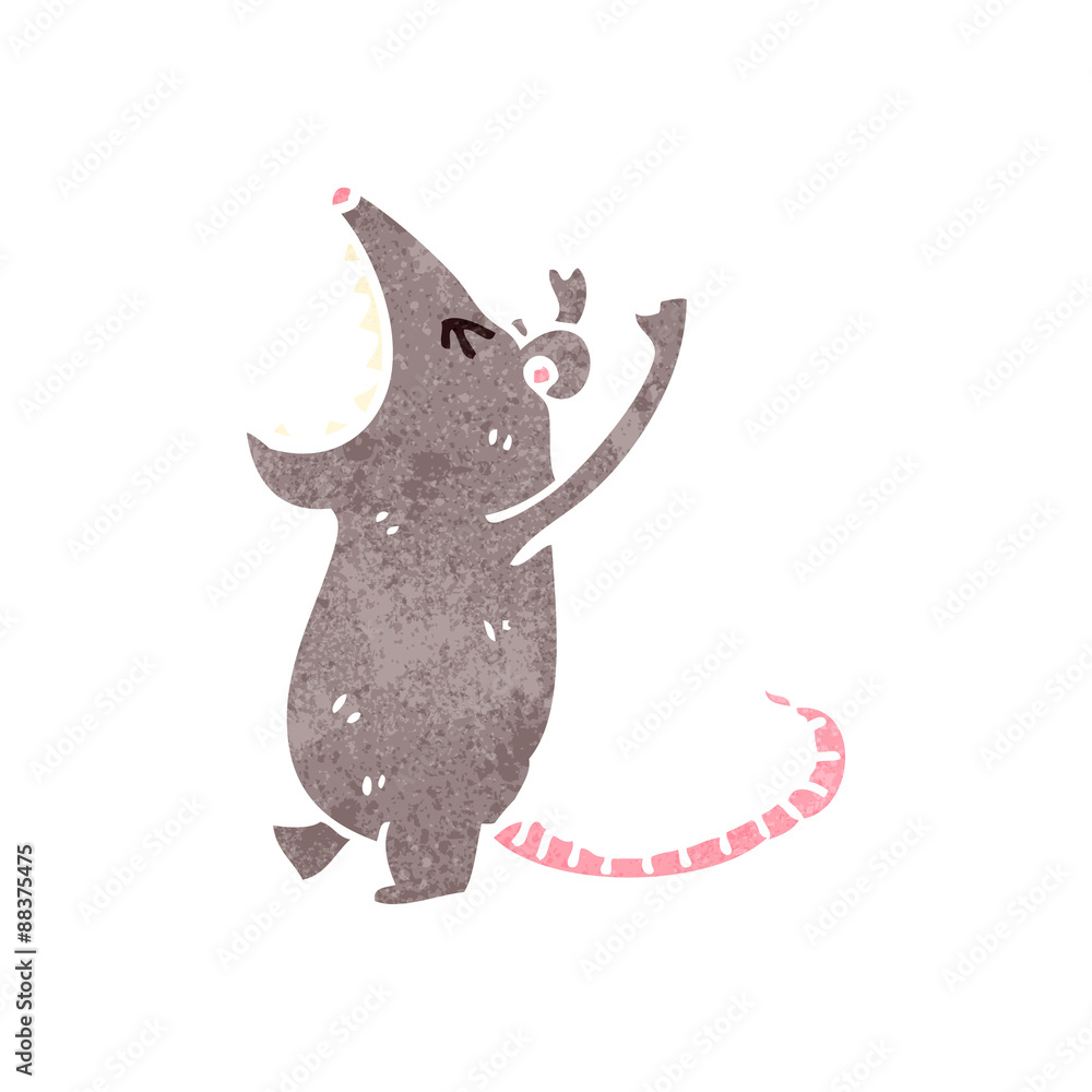 retro cartoon roaring mouse retro cartoon roaring mouse