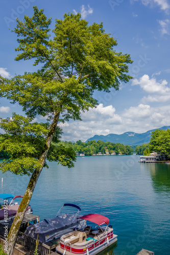 lake lure and chimney rock landscapes