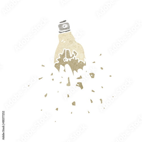 retro cartoon smashed lightbulb