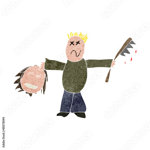 child's drawing of a murderer