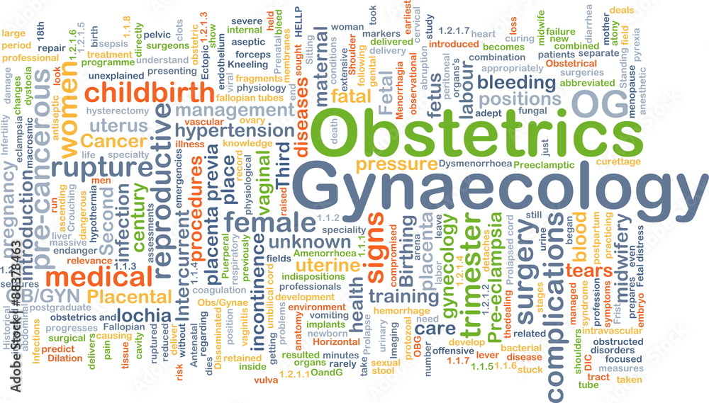 Obstetrics Gynaecology OG background concept