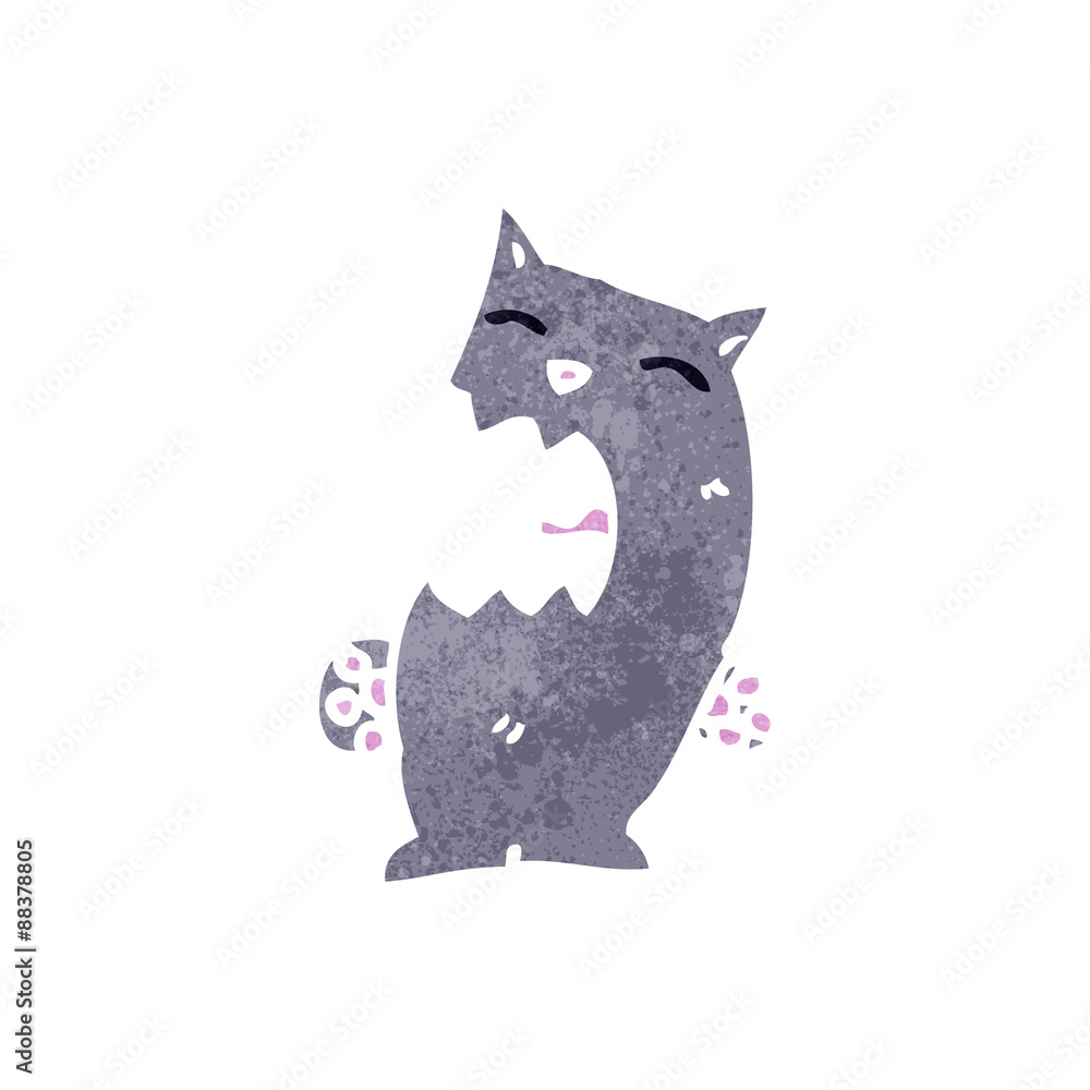 retro cartoon angry cat retro cartoon angry cat