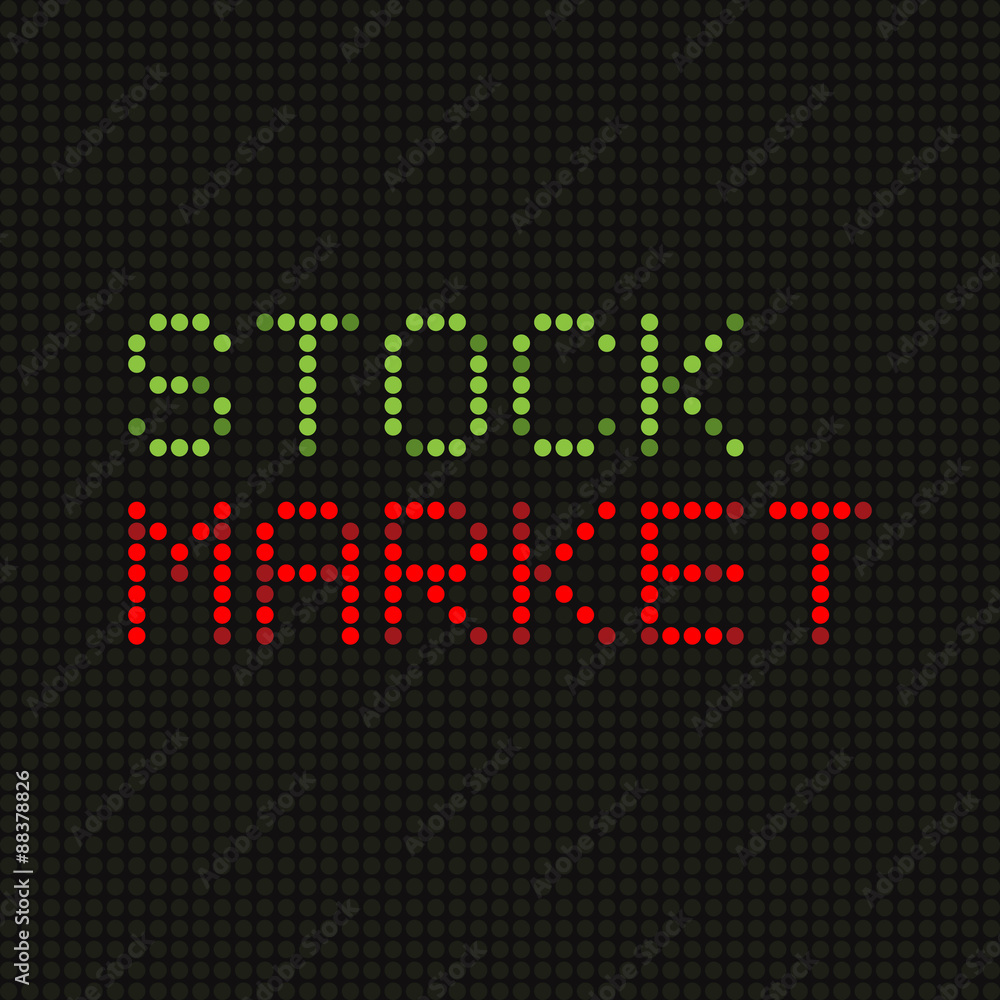 Words on market LED screen
Words on market LED screen