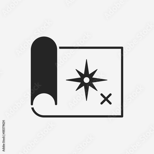 treasure map icon