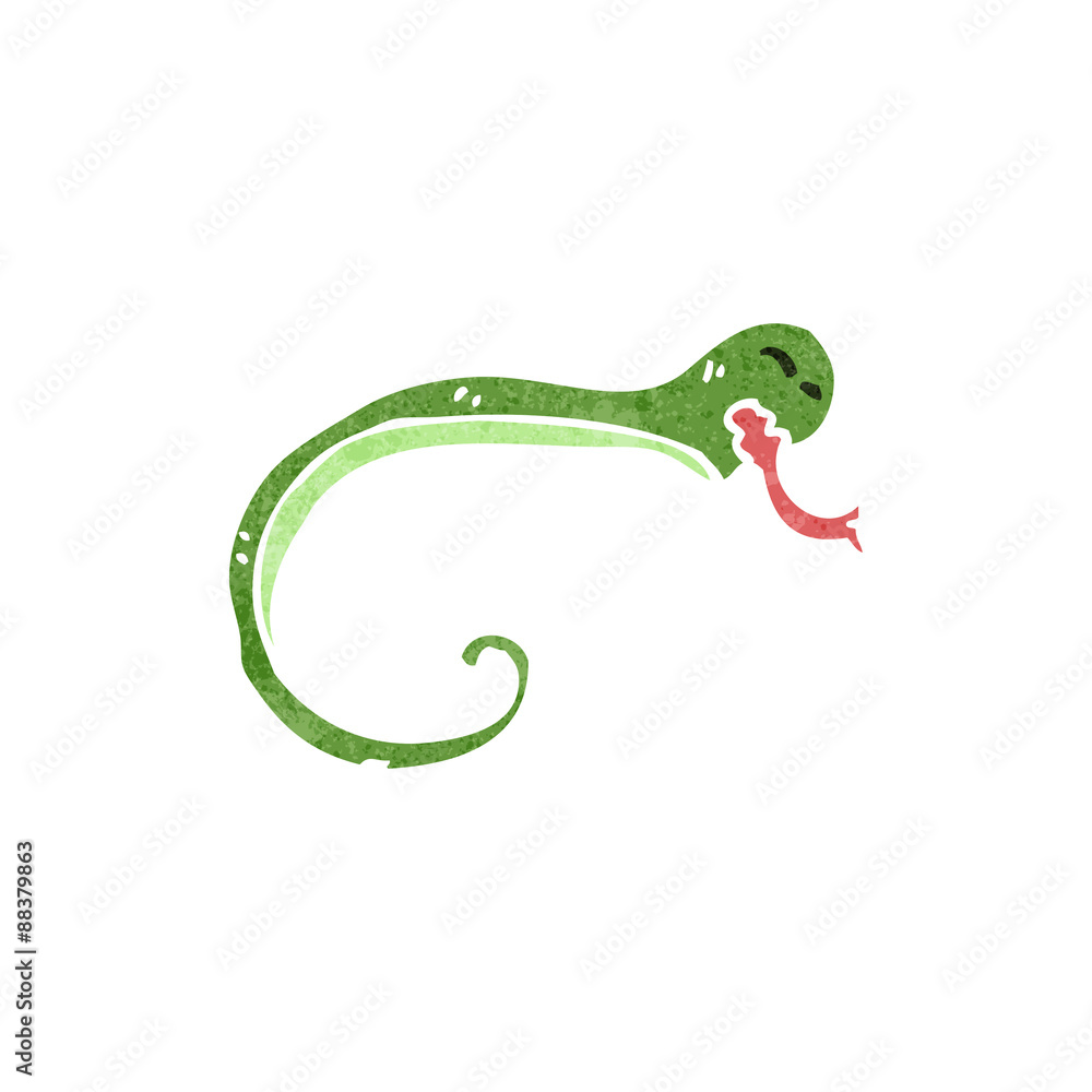 retro cartoon snake retro cartoon snake