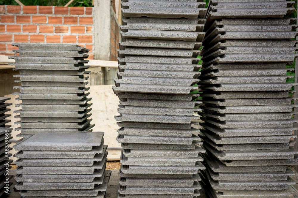 Pile of roofing tiles