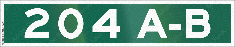 Fototapeta premium Guide road sign in Canada - Street Number. This sign is used in Ontario