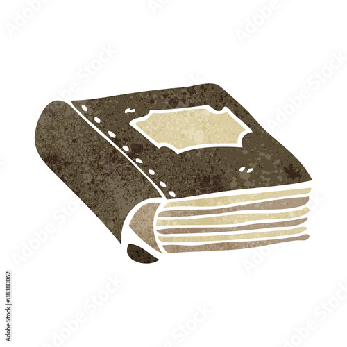 retro cartoon old book