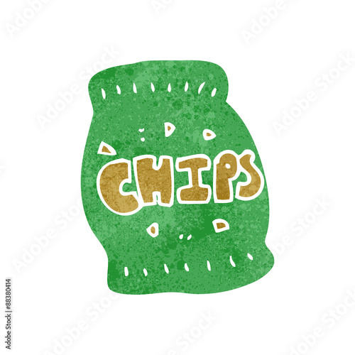 retro cartoon junk food