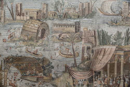 Tempio della Fortuna Primigenia, Mosaico del Nilo, Palestrina
