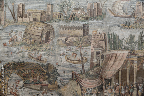 Tempio della Fortuna Primigenia, Mosaico del Nilo, Palestrina photo