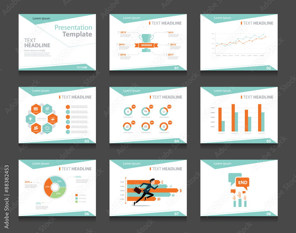 infographic business presentation template set.powerpoint template design backgrounds 