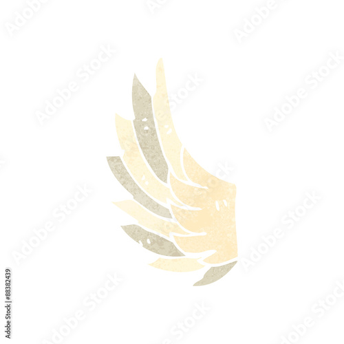 retro cartoon wing symbol