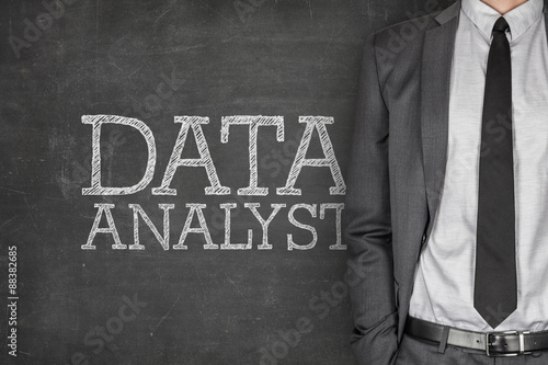 Data analyst on blackboard