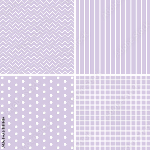 Vector set of 4 background patterns.