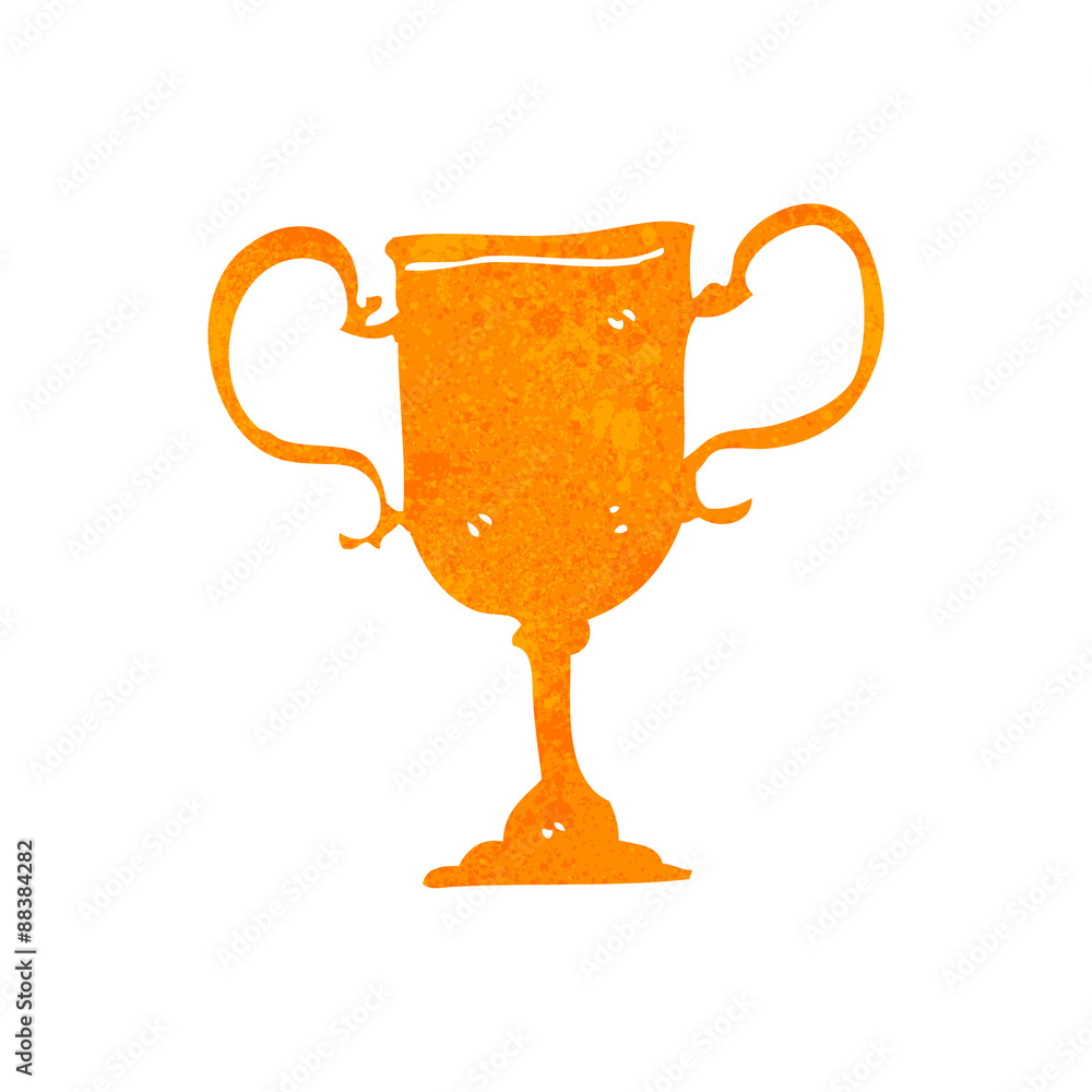 retro cartoon trophy retro cartoon trophy