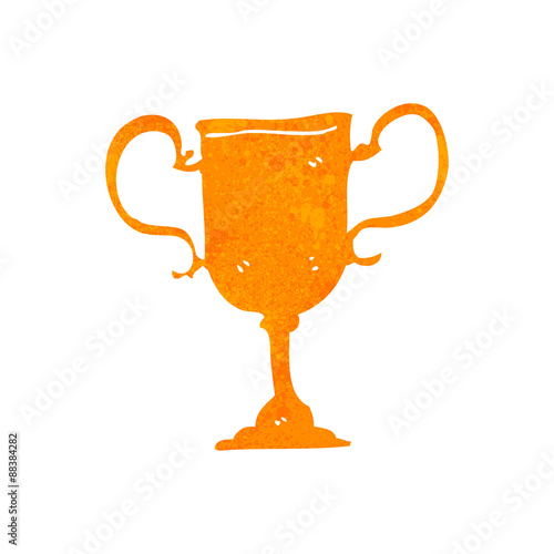 retro cartoon trophy