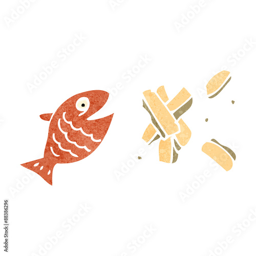 fish and chips cartoon