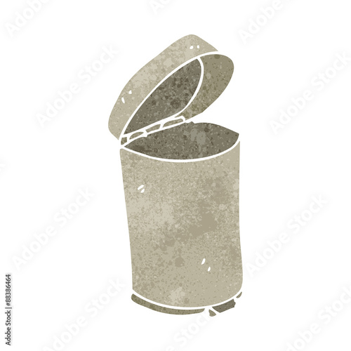 retro cartoon kitchen bin