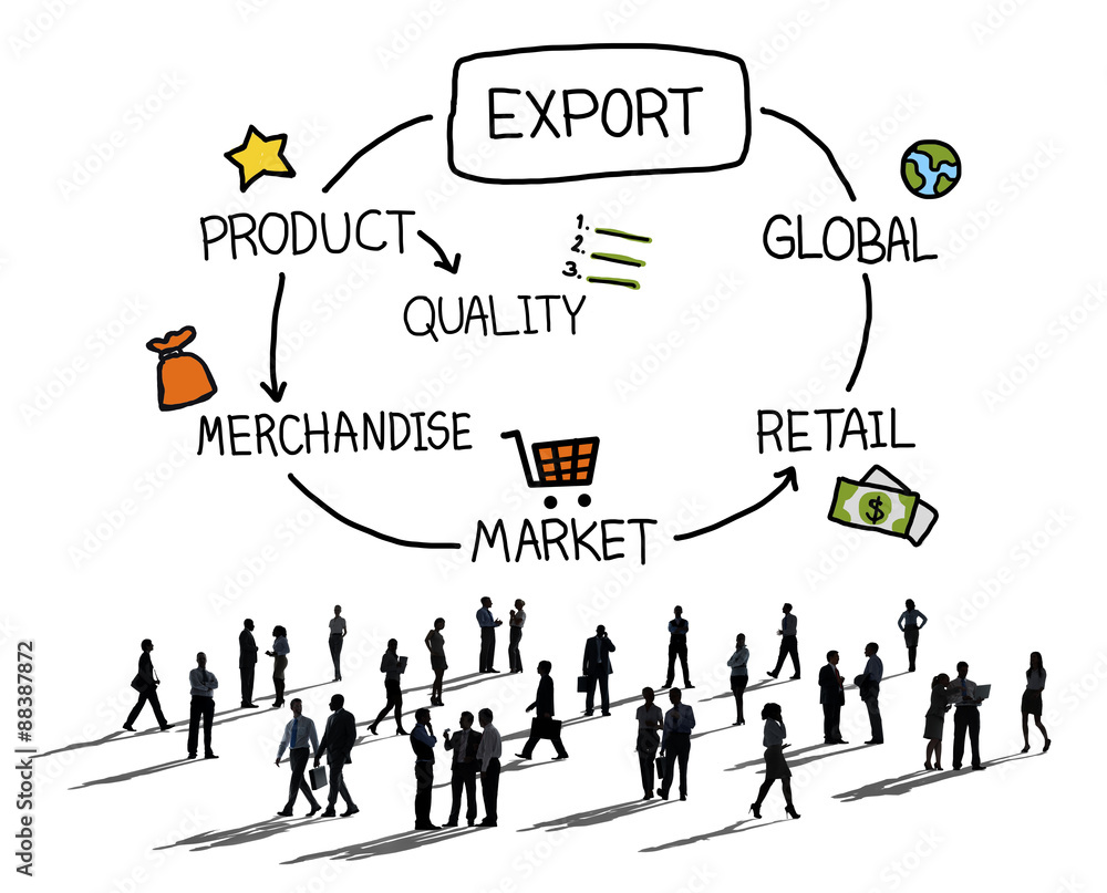 Export Product Merchandise Retail Quality Concept Export Product Merchandise Retail Quality Concept
