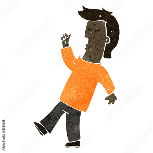 retro cartoon cool guy