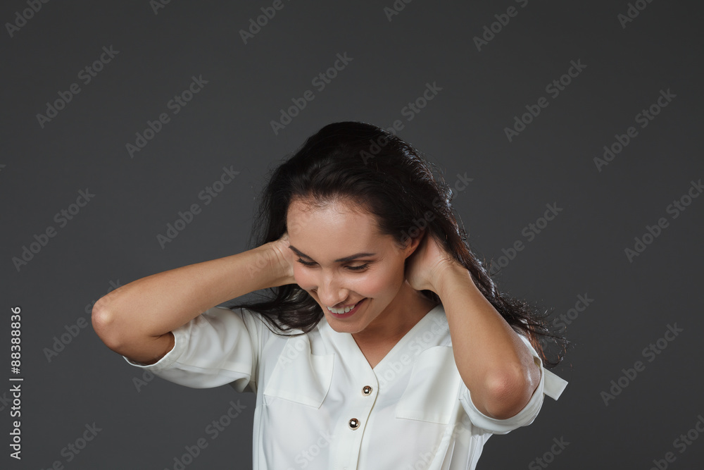 beautiful young women posing in studio beautiful young women posing in studio