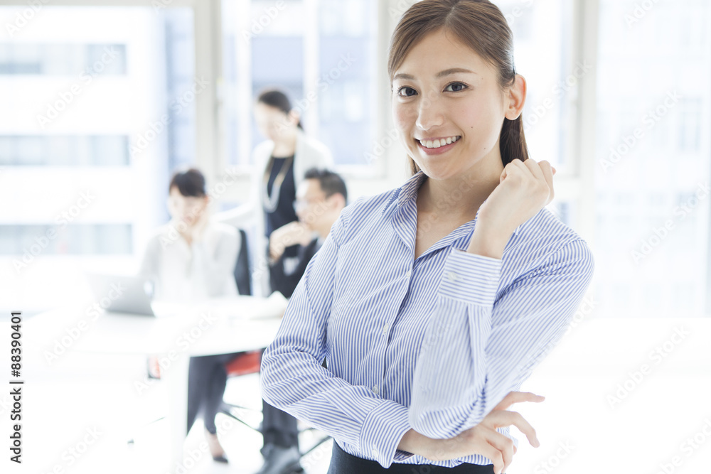 Beautiful Japanese woman in the office Beautiful Japanese woman in the office