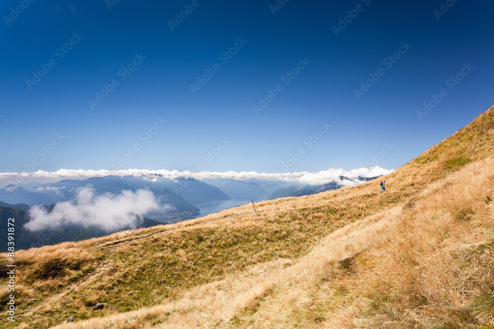 escursione in alta montagna - Lago di Como - Italy