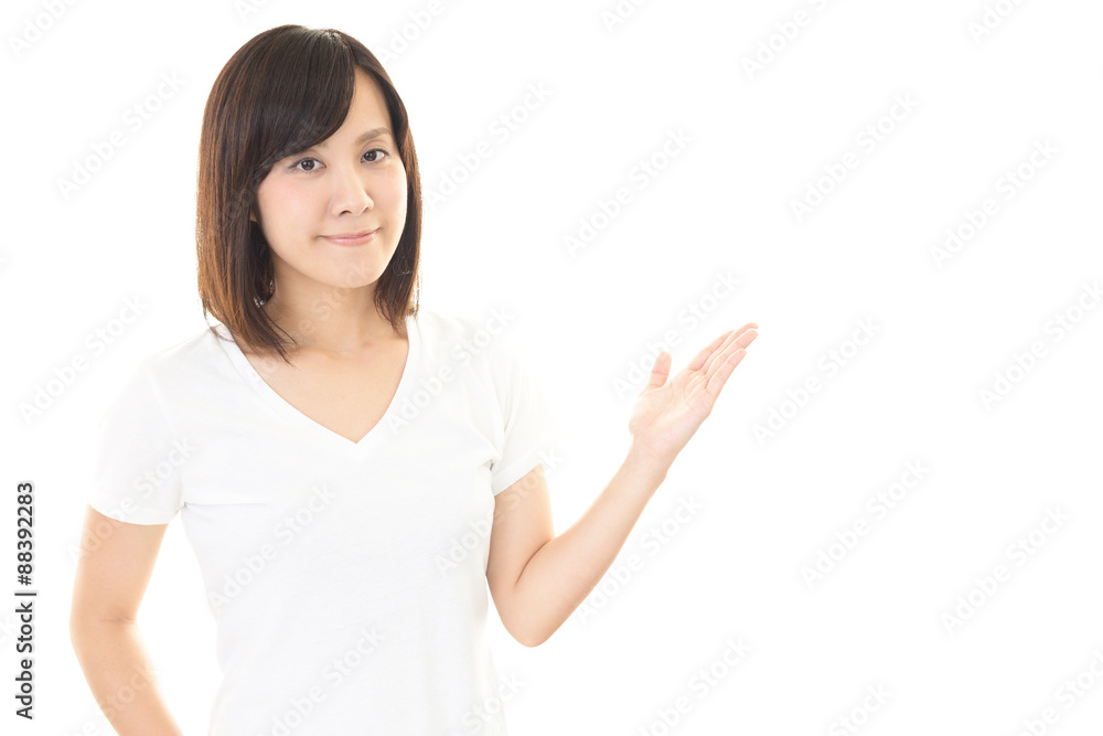 笑顔の女性 笑顔の女性