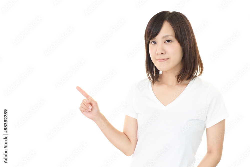 笑顔の女性 笑顔の女性
