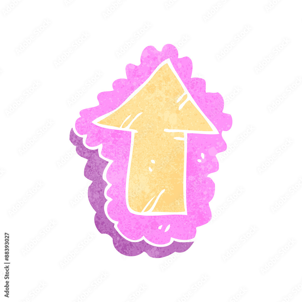 retro cartoon decorative pointing arrow retro cartoon decorative pointing arrow