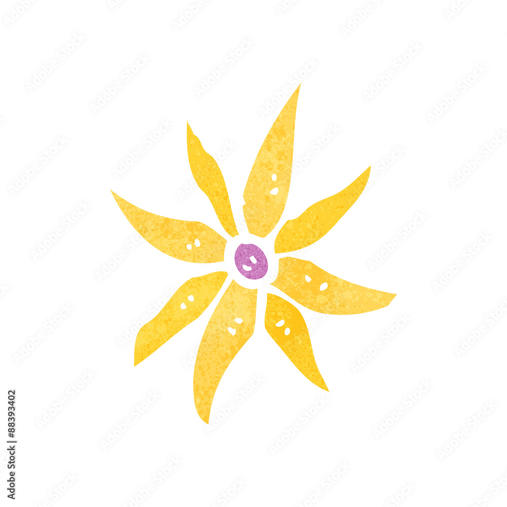 retro cartoon flower retro cartoon flower