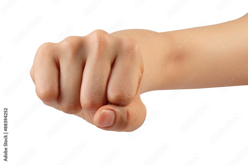 Woman hand isolated on white background with clipping path Woman hand isolated on white background with clipping path