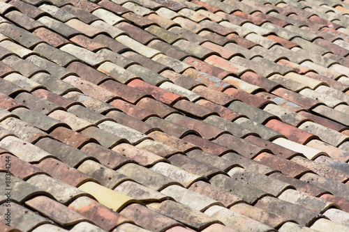 terracotta curved roof tiles