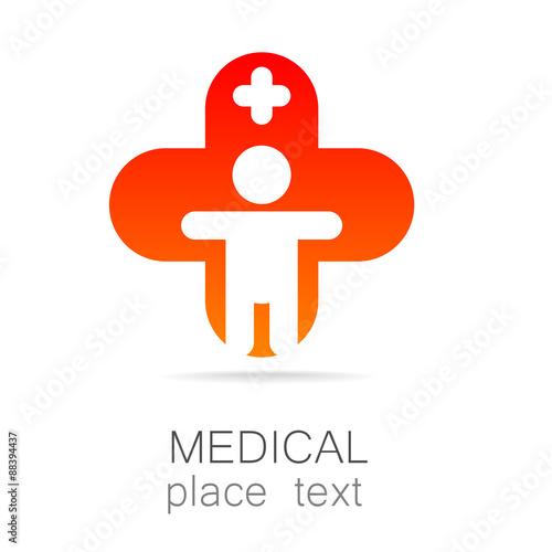 medical cross template logo