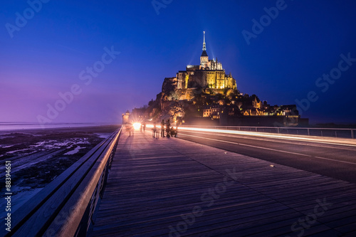 .Mont Saint-Michel, Normandy, France. It's one of the most visit