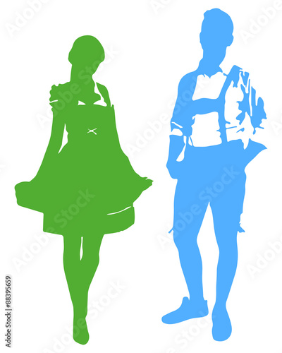 Oktoberfest | Silhouette | Dirndl & Lederhose