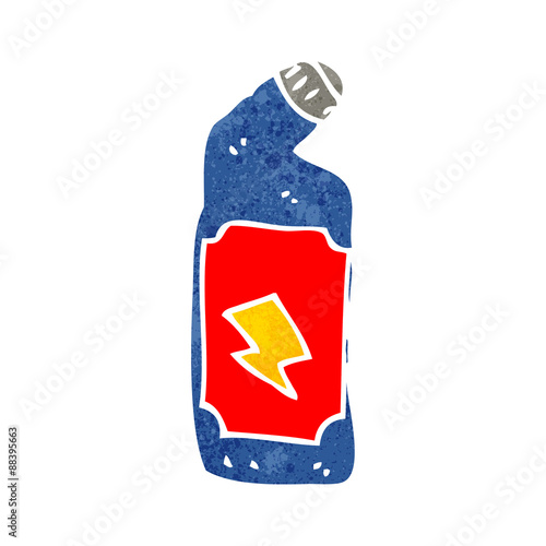 retro cartoon bleach bottle