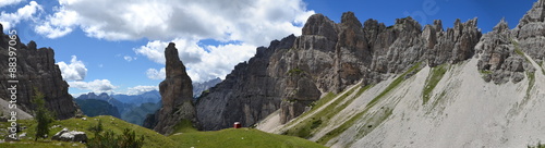 Dolomiti Friulane - Campanile di Val Montanaia (panorama) photo