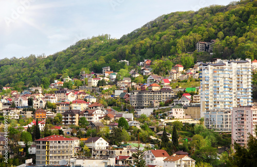 Wallpaper Mural Picturesque mountain village in russia Torontodigital.ca