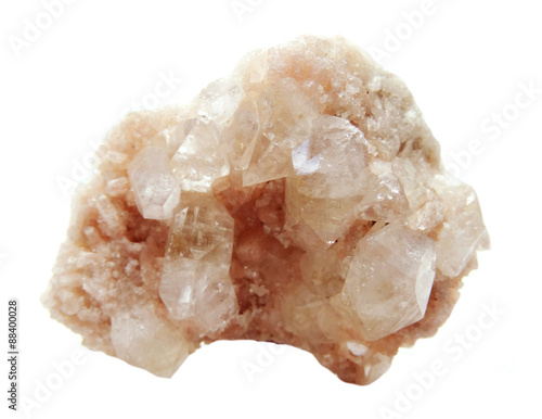 apophyllite with stilbitegeode geological crystals photo