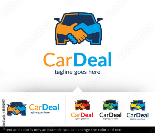 Car Deal Logo Template Vector