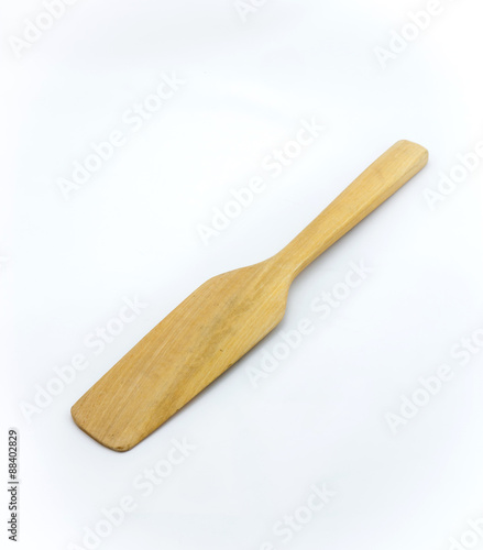 kitchen wooden spatula  on white background © jhk2303