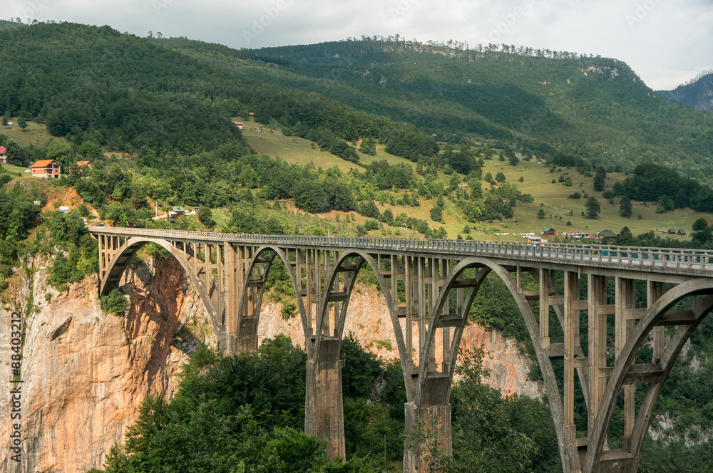 Old big bridge in Durdevica and fantastic view Tara Old big bridge in Durdevica and fantastic view Tara
