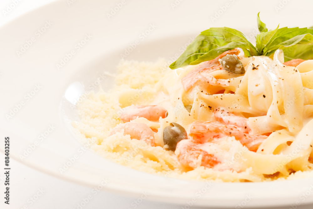 pasta with shrimps pasta with shrimps